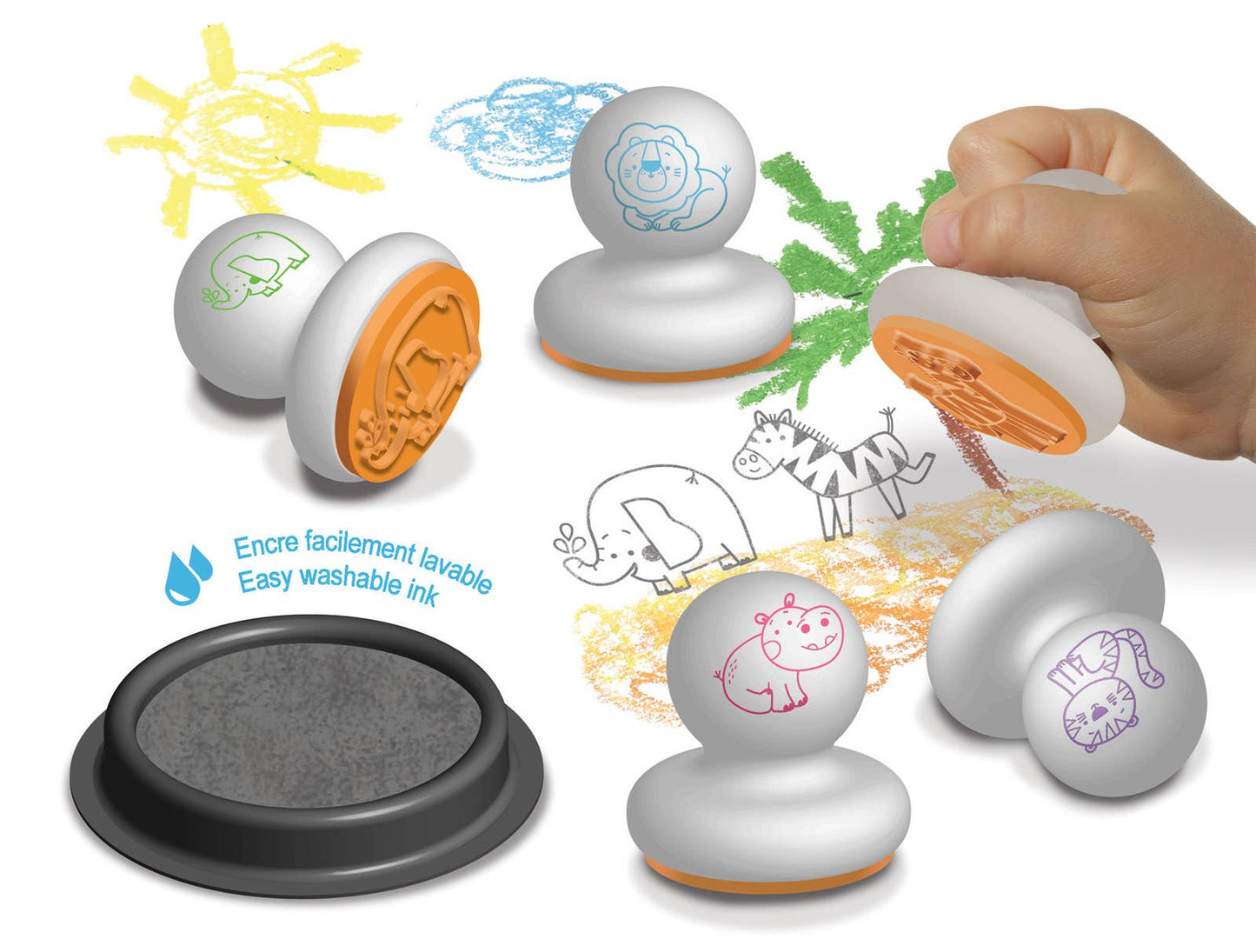 Os meus primeiros carimbos “Animais da savana”