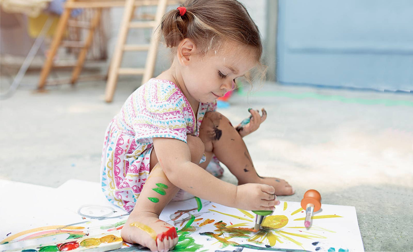 Os meus primeiros pincéis